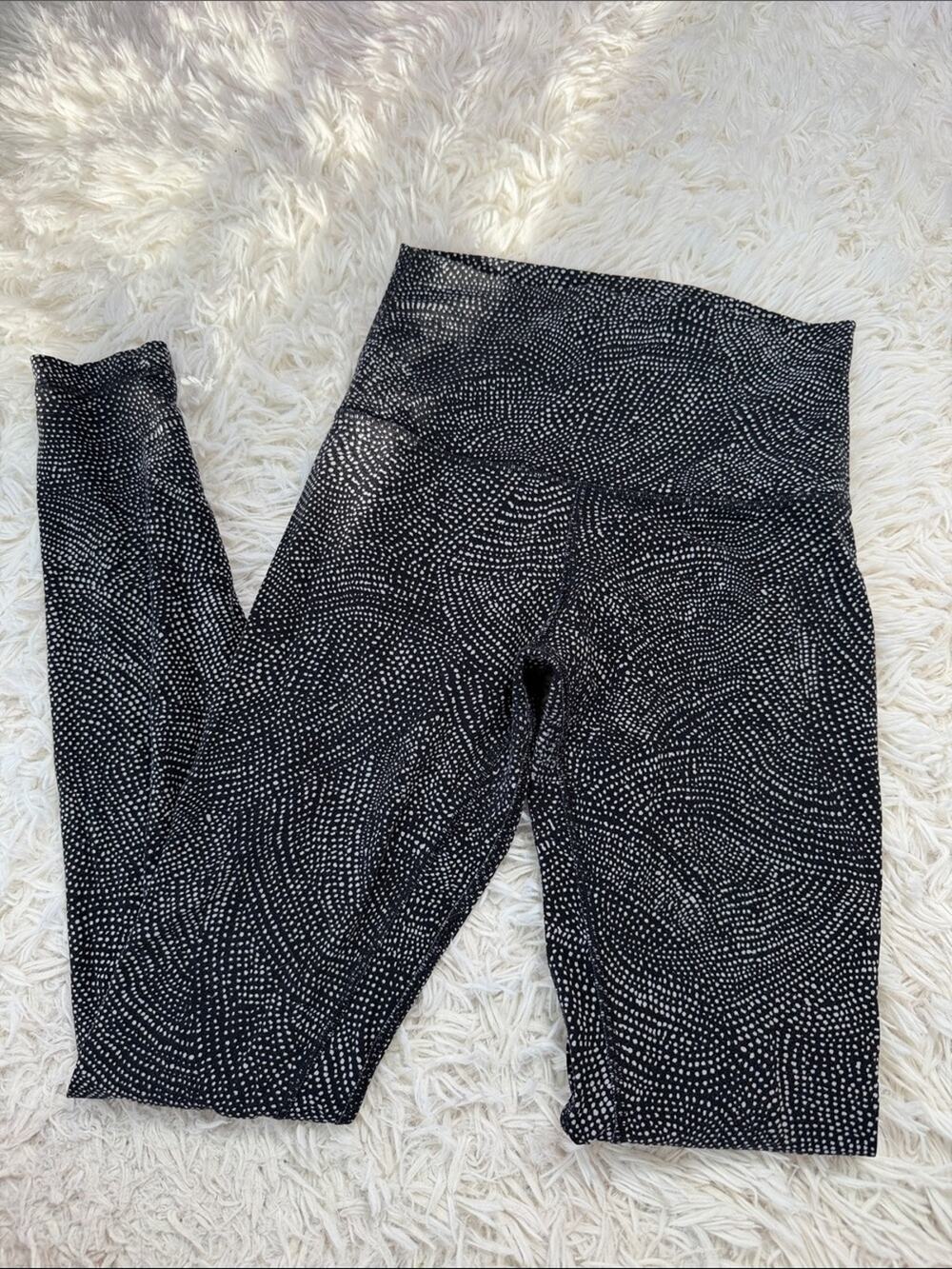 Lululemon Align Pant 28" Free Spirit Ice Grey Black